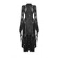 Dark In Love Livvy Lace Coat, Women's Gothic Jacket with Pointed Collar and Ruffles