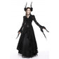 Dark In Love Livvy Lace Coat, Women's Gothic Jacket with Pointed Collar and Ruffles