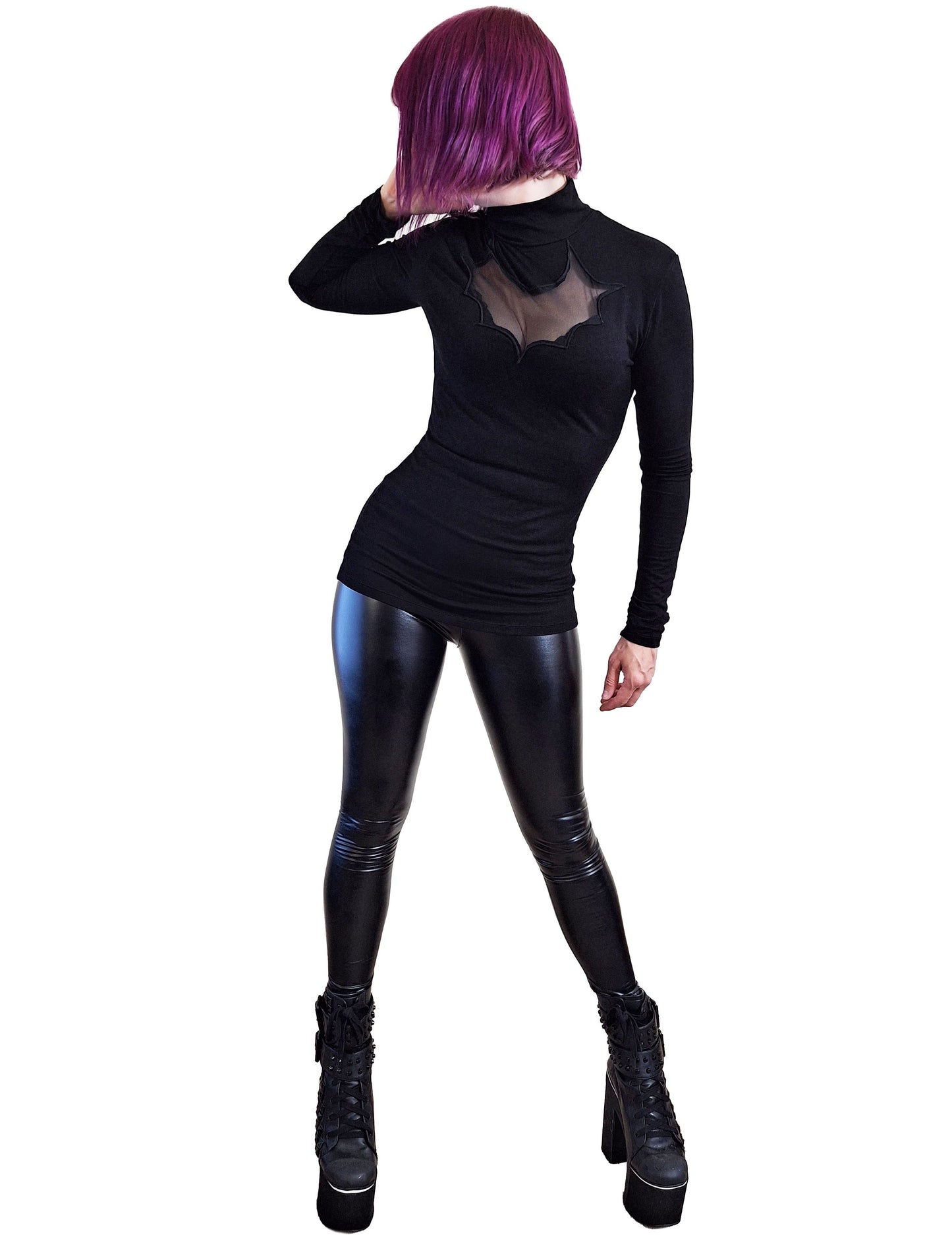 Necessary Evil Cybele Bat Panel Long-Sleeve Top