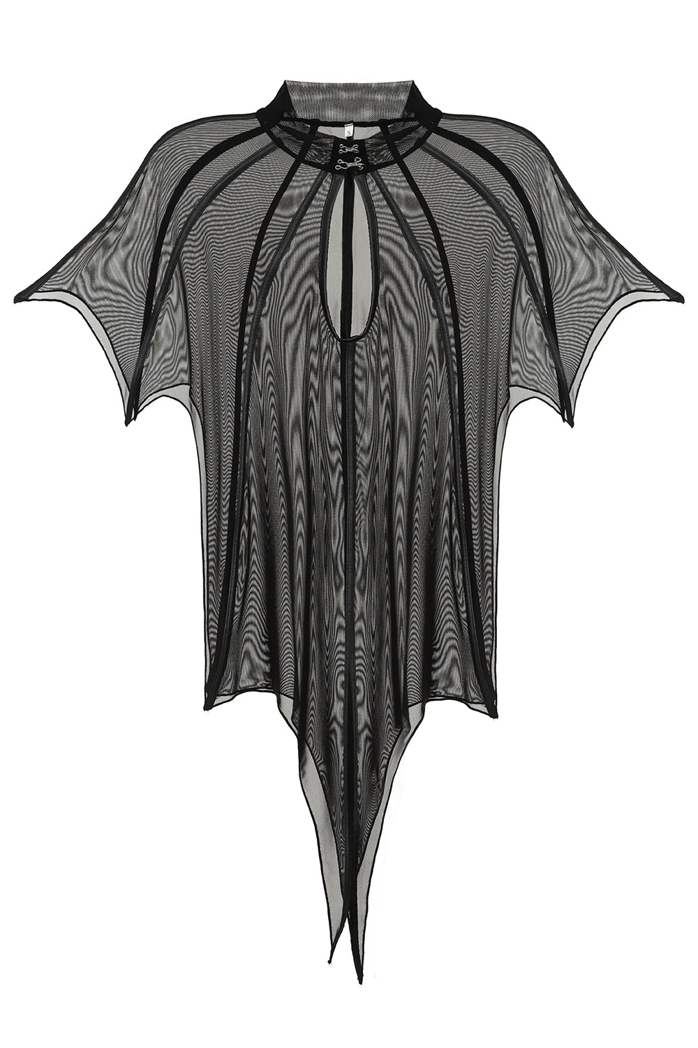 Necessary Evil Leutogi Mesh Bat Wing-Effect Poncho Top