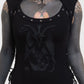 Killstar Noctivagant Baphomet Lace-Up Top