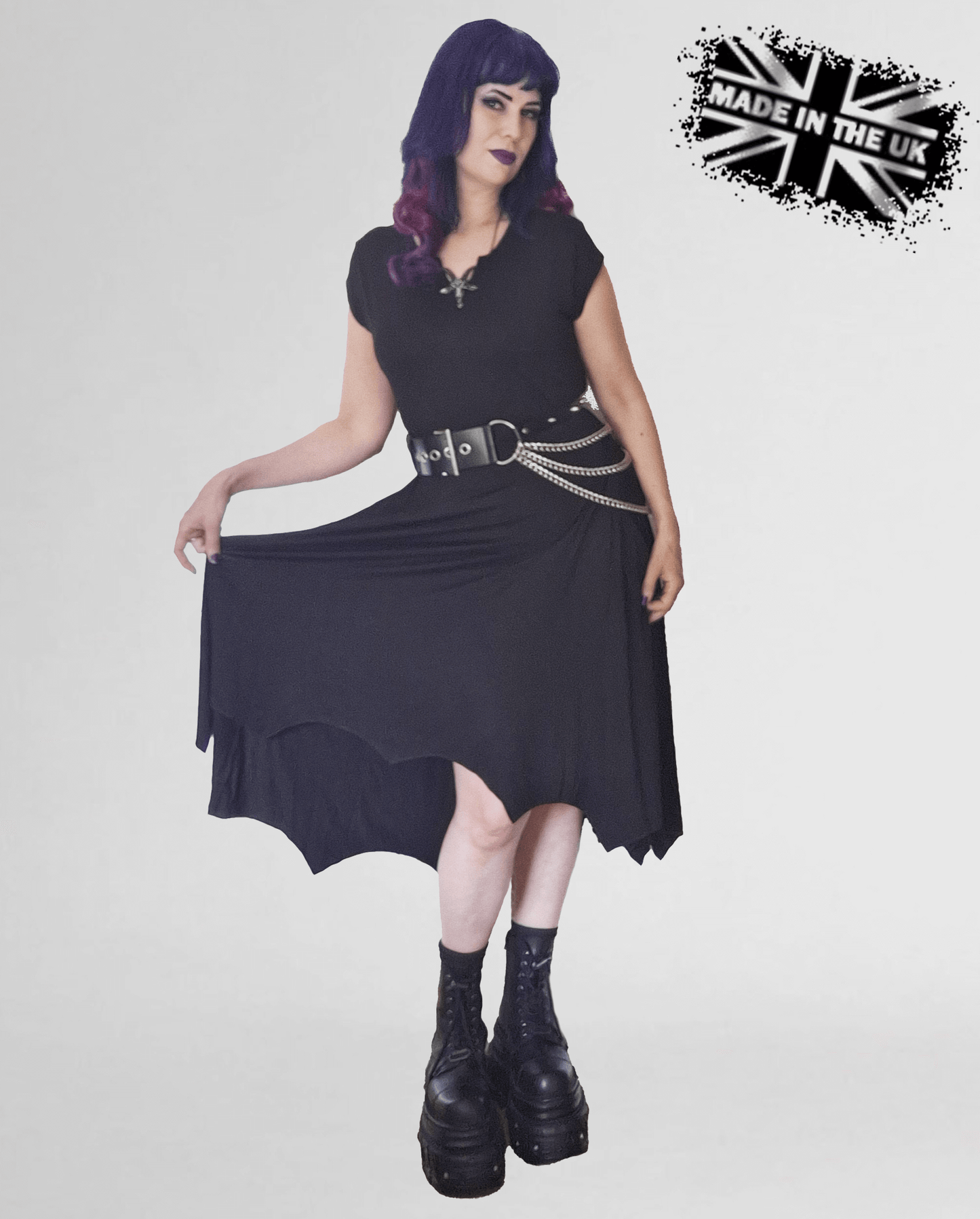 Necessary Evil Evaki High-Low Dress, Plus Sizes