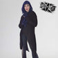 Necessary Evil Ribbed Sabrina Draped Cardigan with Hood