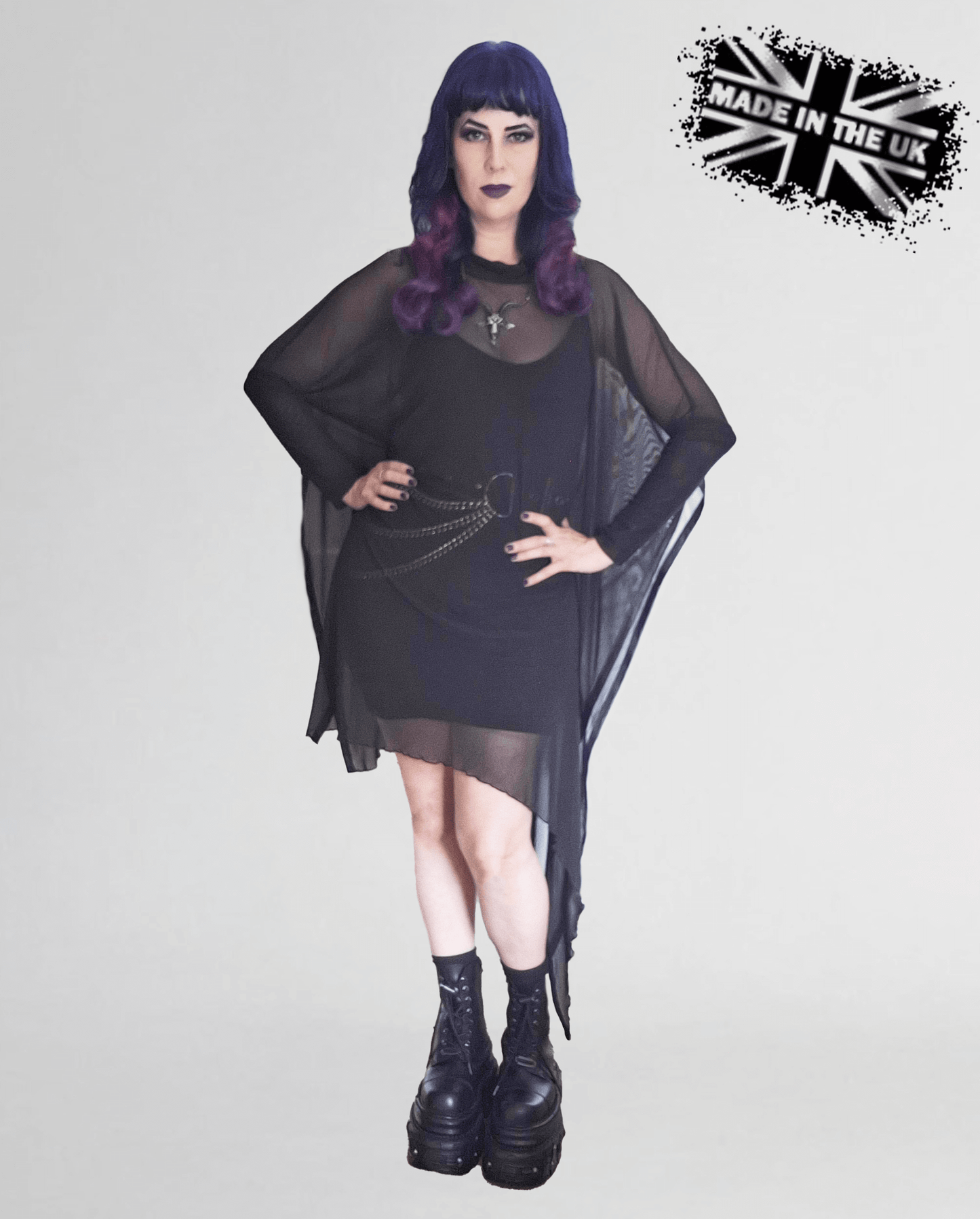 Necessary Evil Anahita Mesh-Layer Dress
