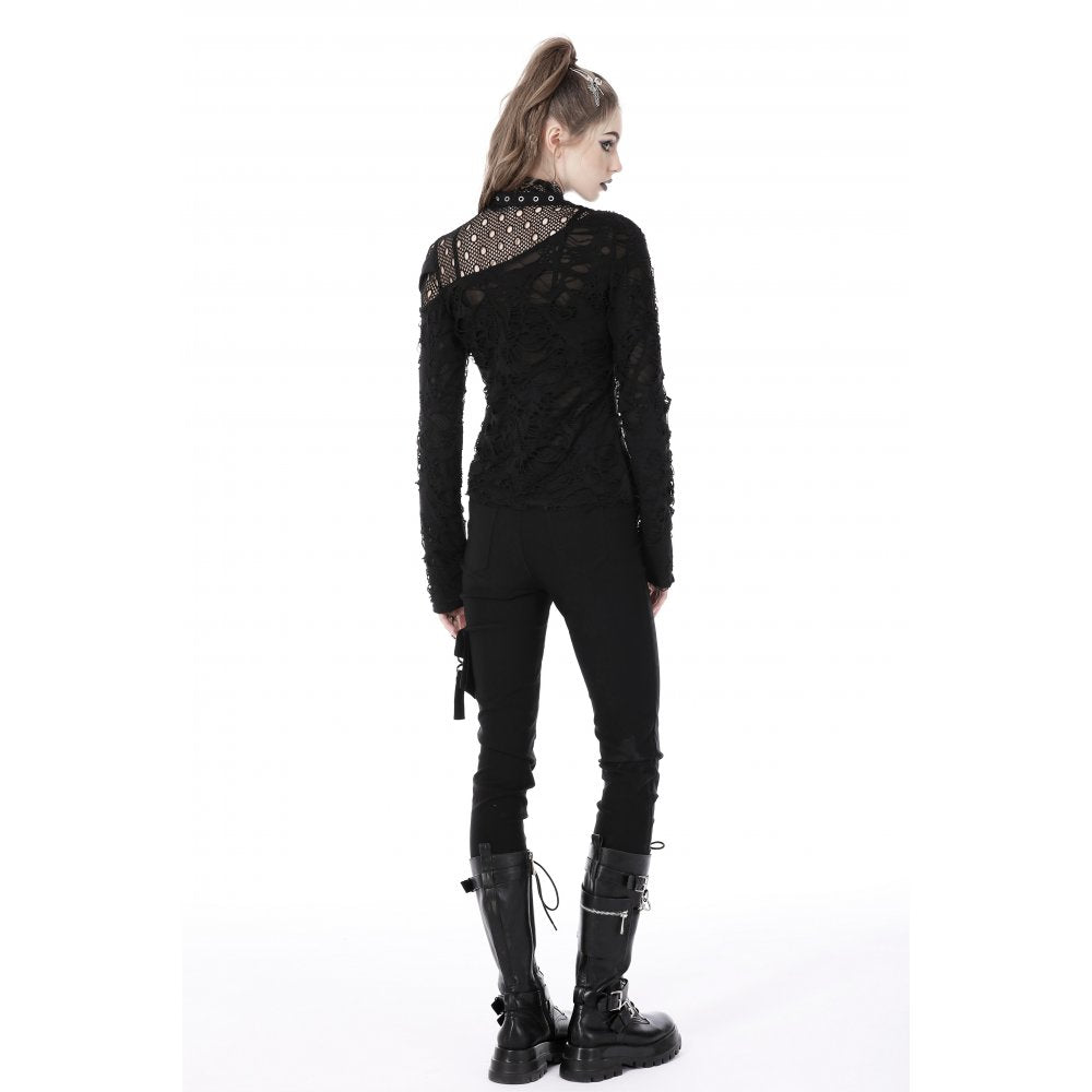 Dark In Love Gothic Fashion Womenswear Nola Long-Sleeve Top