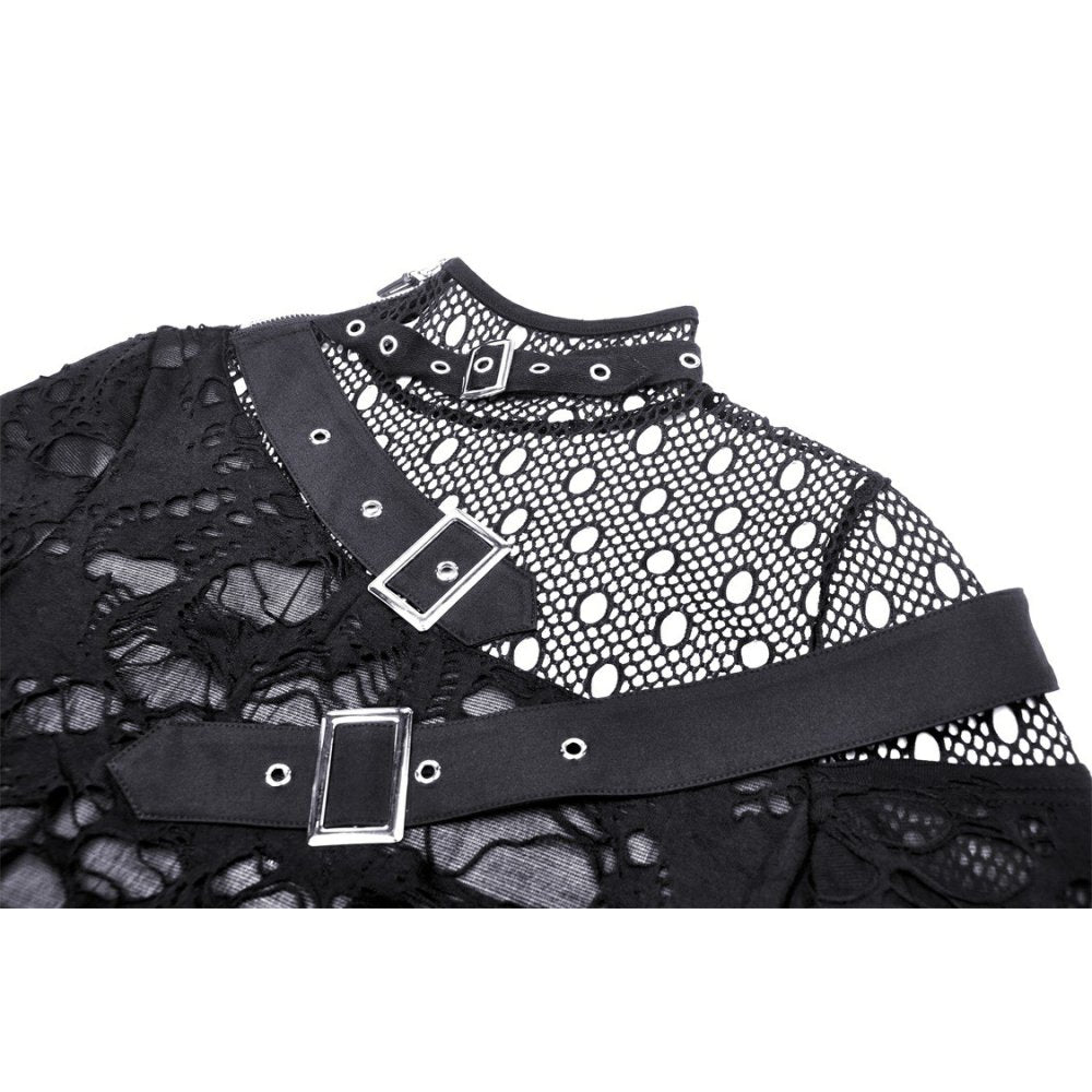 Dark In Love Gothic Fashion Womenswear Nola Long-Sleeve Top