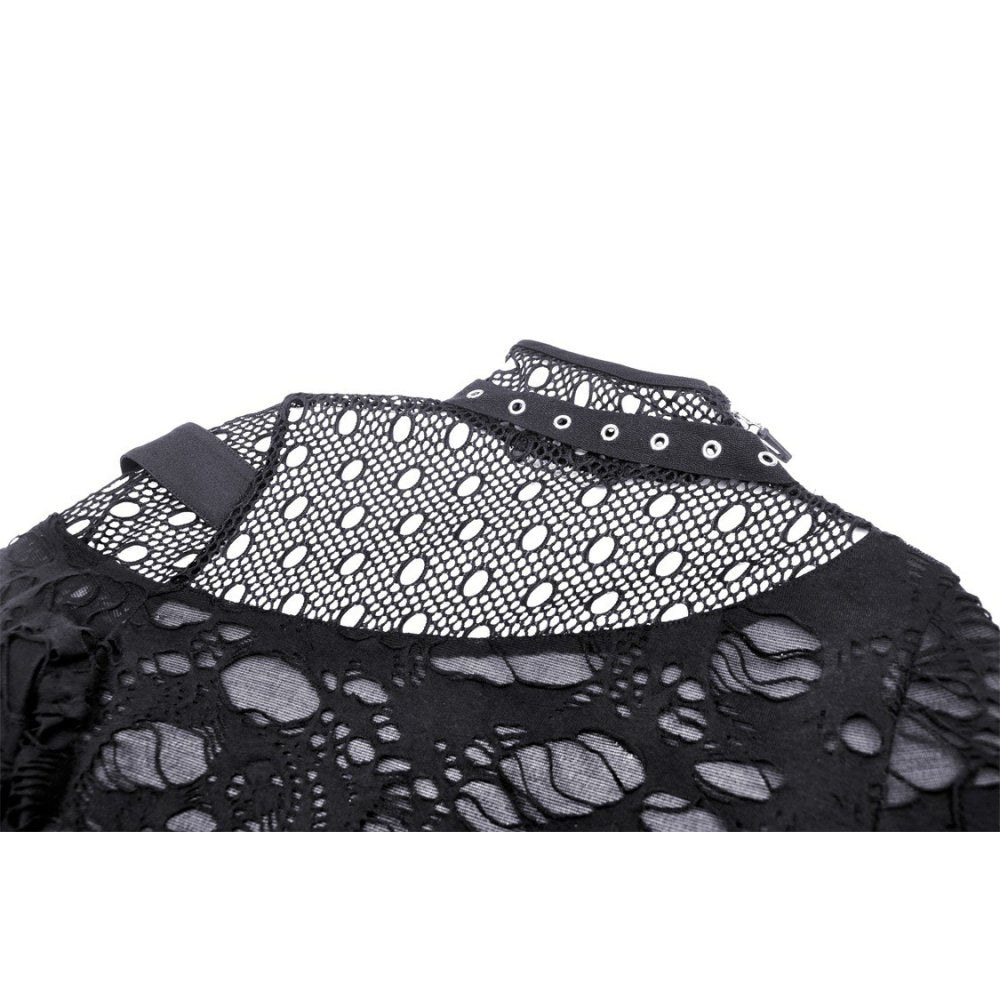 Dark In Love Gothic Fashion Womenswear Nola Long-Sleeve Top