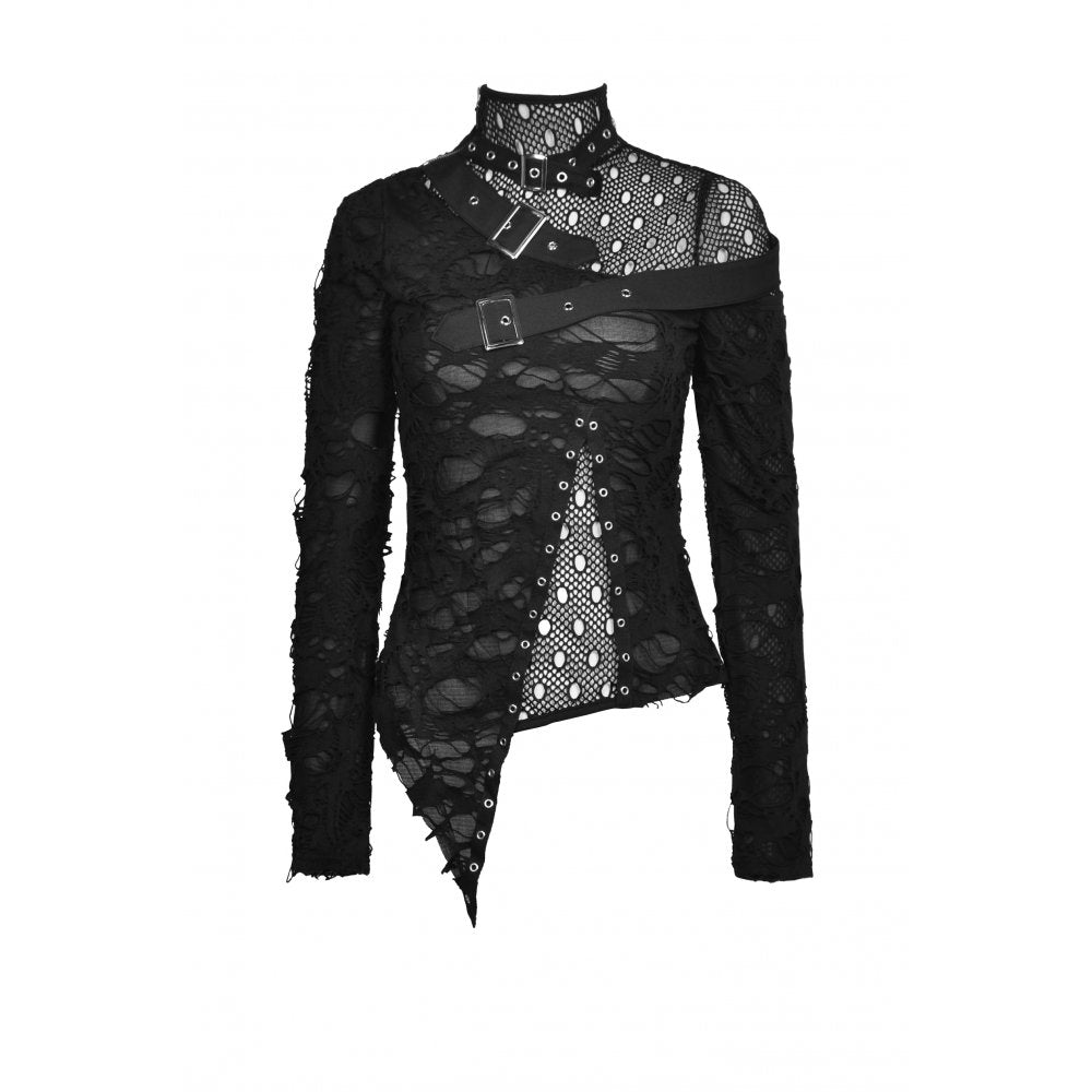 Dark In Love Gothic Fashion Womenswear Nola Long-Sleeve Top