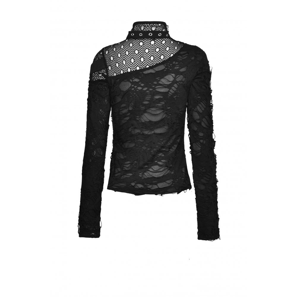 Dark In Love Gothic Fashion Womenswear Nola Long-Sleeve Top