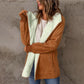 Vireous Women's Long-sleeved Suede Lambswool Warm Coat, Multi Colours