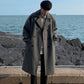 Retro Winter Woollen Men's Over-the-Knee Thickened Coat