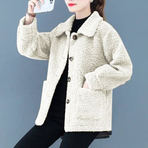 Soft Lambswool Women's Short Jacket, Autumn and Winter Collection