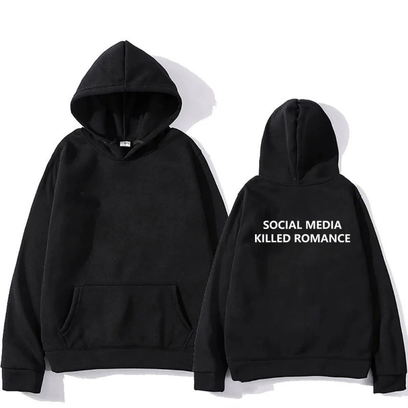 Social Media Killed Romance, Unisex Teenager Hoodie