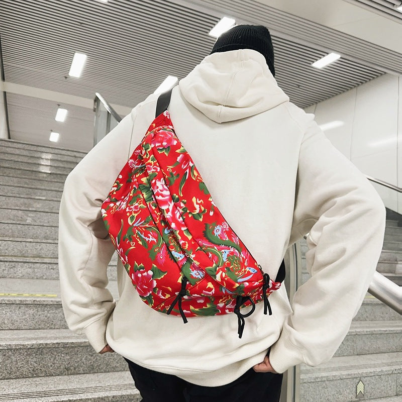 Vibrant Print Artistic Style Chest Holdall Bag