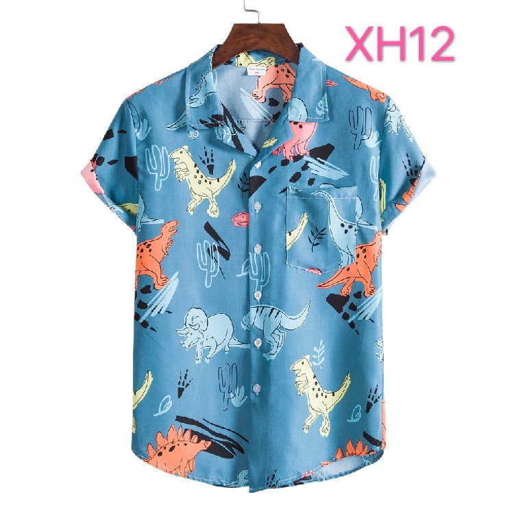 Men's Hawaiian Shirt, Beach Style, Multi Colours