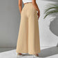 Vireous Women's High Waist Drooping Wide-Leg Business Trousers