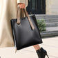 Vireous Simple Minimalist Textured Wide Shoulder Bag