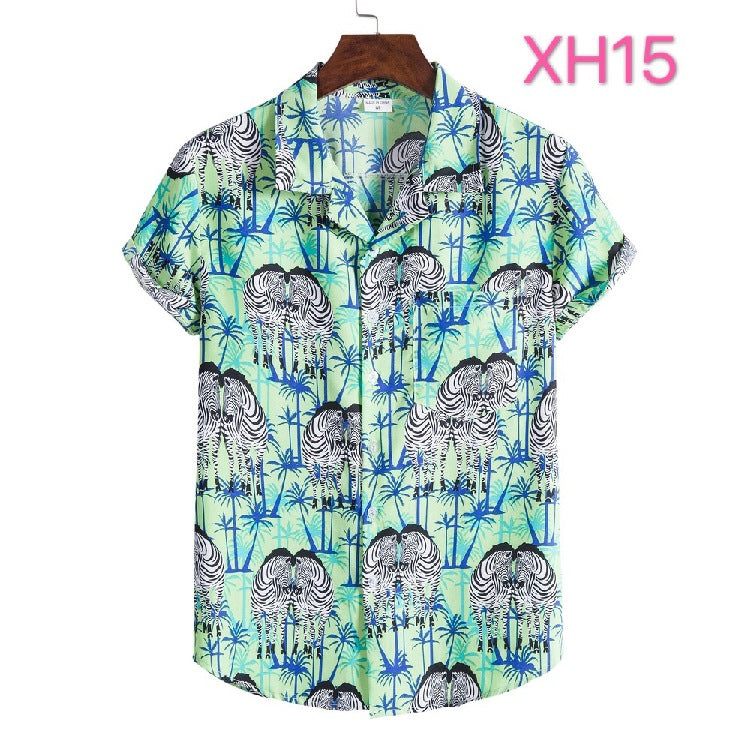 Men's Hawaiian Shirt, Beach Style, Multi Colours