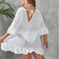 Plus Size See-Through Sun Protection One-Piece Beach Dress