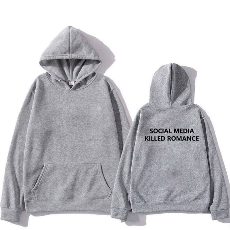 Social Media Killed Romance, Unisex Teenager Hoodie