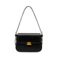 Vireous Two-Layer Cowhide European Retro Underarm Handbag