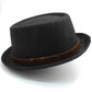 Men's and Women's Pork Pie-Style Small Brim French Straw Hat