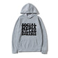 Social Media Killed Romance, Unisex Teenager Hoodie