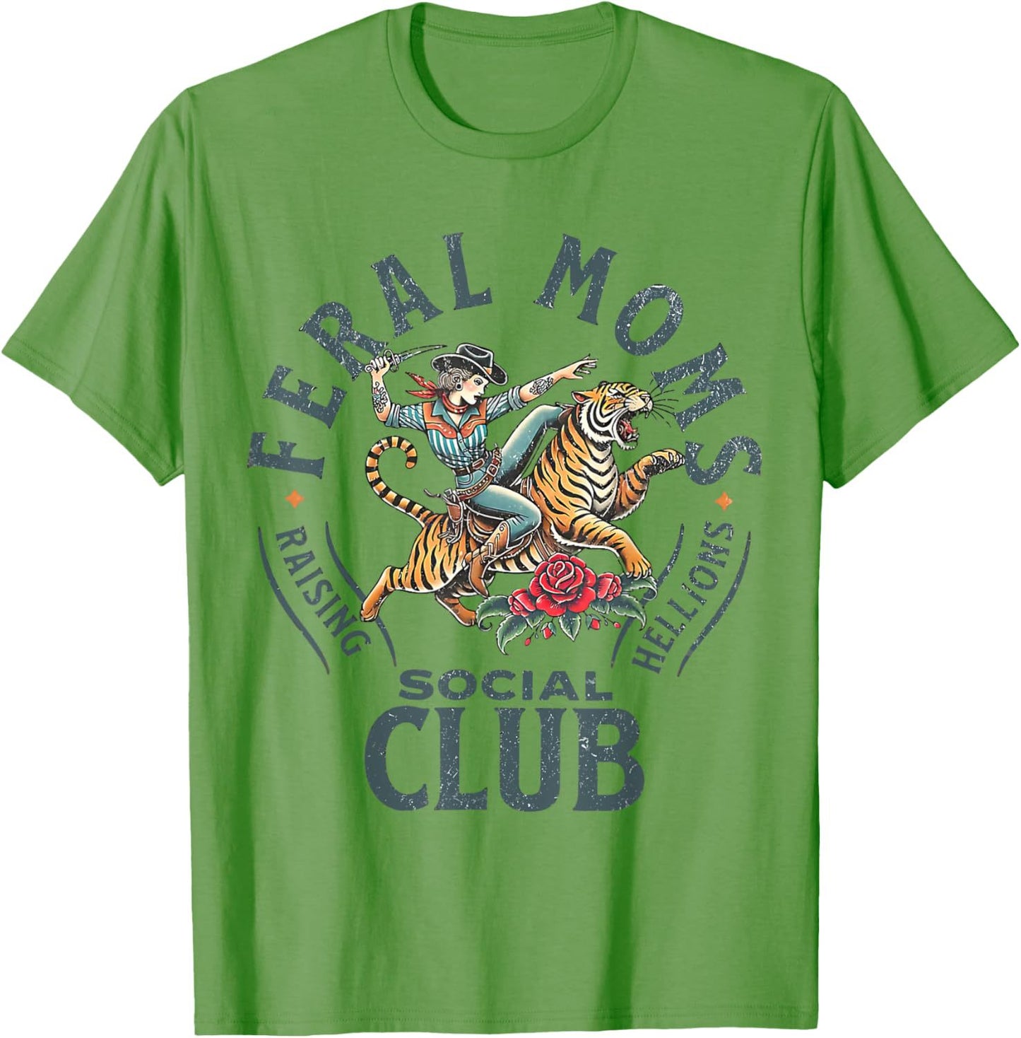 'Feral Moms Social Club' Women's Cotton T-Shirt
