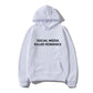 Social Media Killed Romance, Unisex Teenager Hoodie