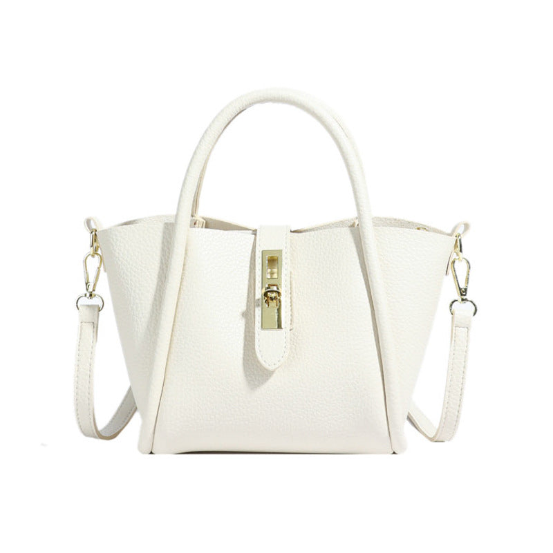 Portable Bucket Shoulder Leather Crossbody Under Arm Bag