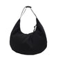 Lightweight Crescent Moon Bag, Women's Soft Cloth Handbag