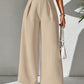 Vireous Women's High Waist Drooping Wide-Leg Business Trousers