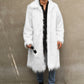 Men's Long Faux Fox Fur Coat, Multi Colours