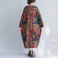 Art Lover Paisley Print Loose Oversized Dress