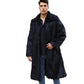 Men's Long Faux Fox Fur Coat, Multi Colours