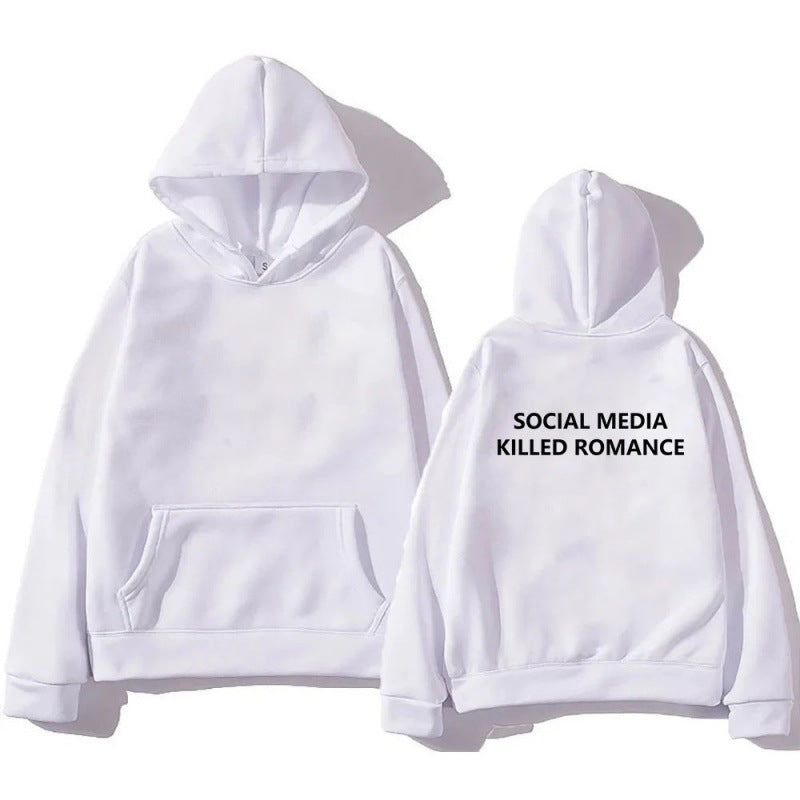 Social Media Killed Romance, Unisex Teenager Hoodie