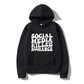Social Media Killed Romance, Unisex Teenager Hoodie