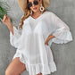 Plus Size See-Through Sun Protection One-Piece Beach Dress