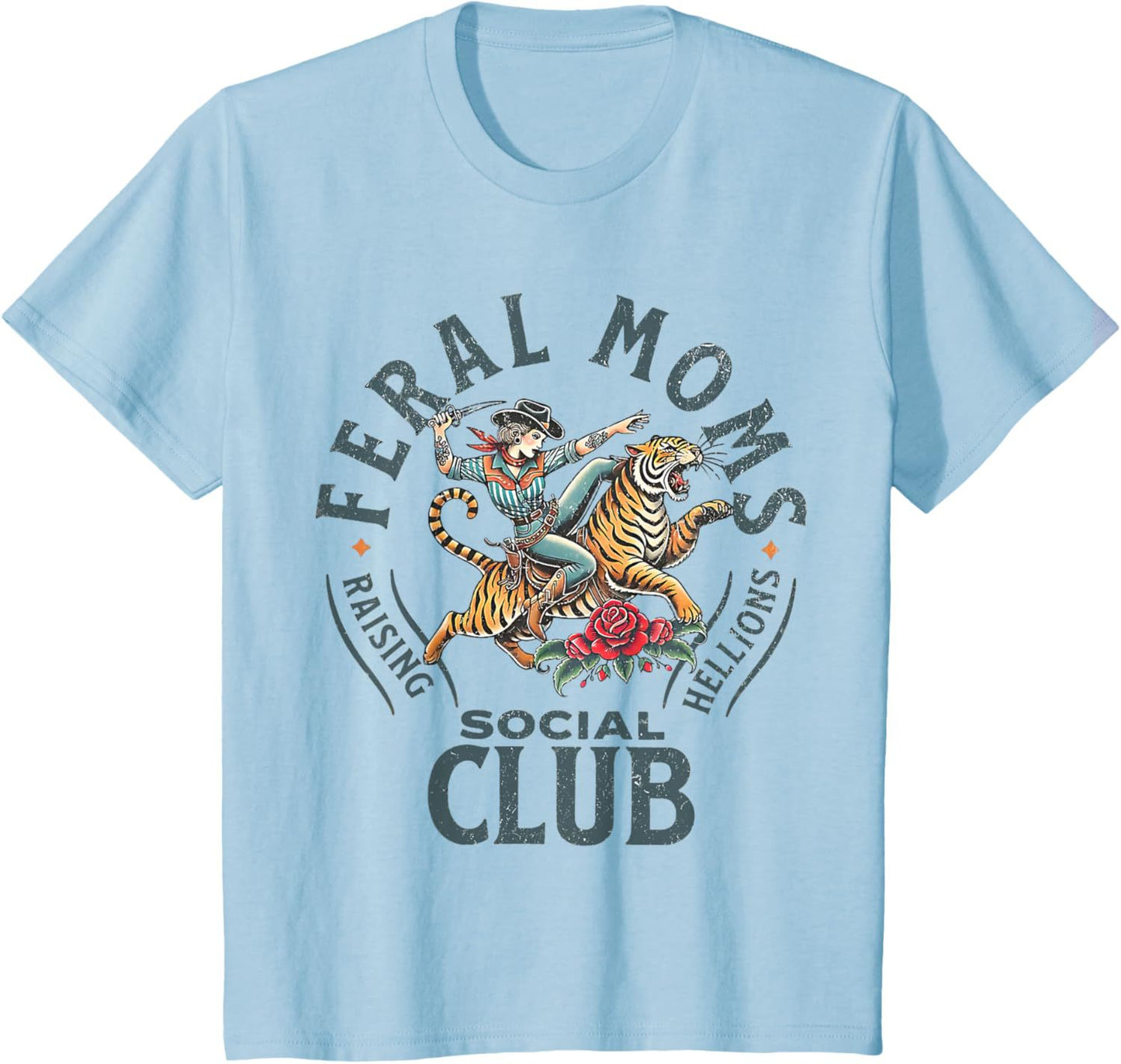 'Feral Moms Social Club' Women's Cotton T-Shirt