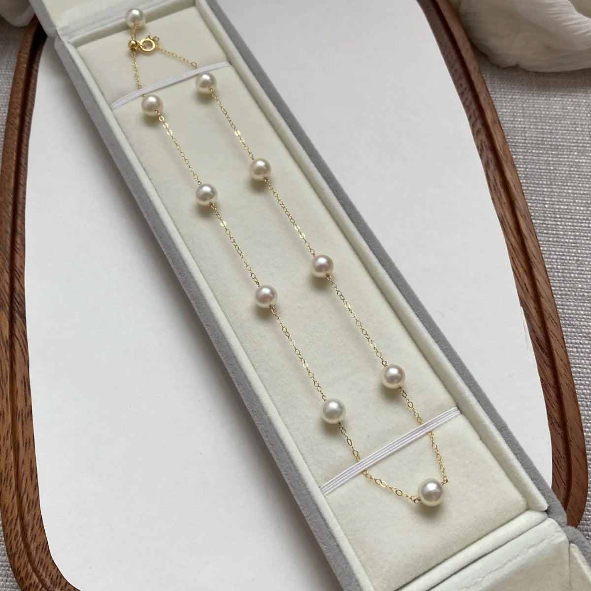 Starry Sky Shell Pearls Couple Valentine's Day Gift Necklace and Bracelet