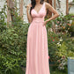 Bridesmaid Plus-Size High Waist Classic Evening Dress