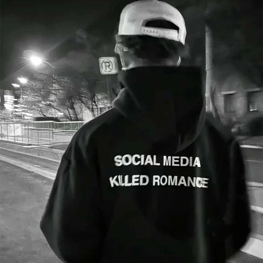 Social Media Killed Romance, Unisex Teenager Hoodie