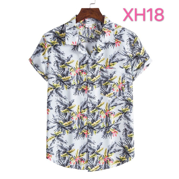 Men's Hawaiian Shirt, Beach Style, Multi Colours