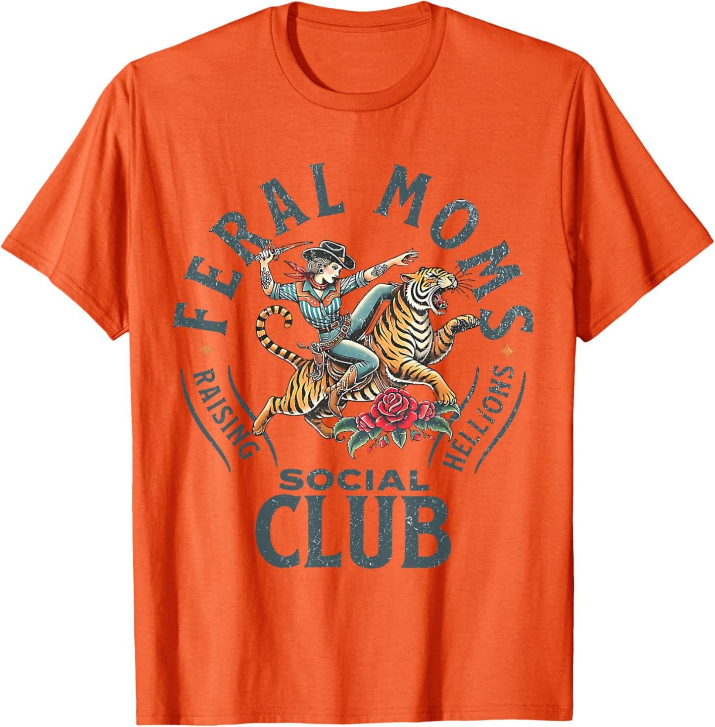'Feral Moms Social Club' Women's Cotton T-Shirt