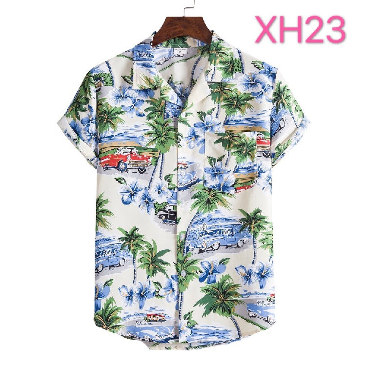 Men's Hawaiian Shirt, Beach Style, Multi Colours