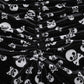 Punk Rave Nulia Spliced Velvet Flared Trousers with Skull Print