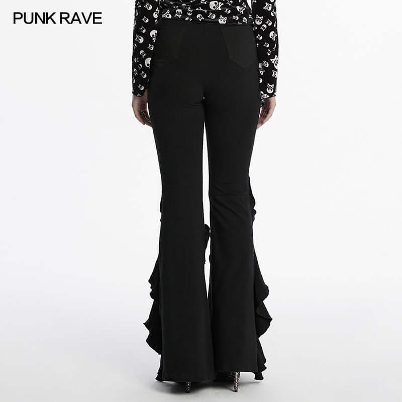 Punk Rave Veda Flared Knitted Pants