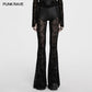 Punk Rave Seraphina Cross Flocking Flare Pants