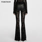 Punk Rave Seraphina Cross Flocking Flare Pants