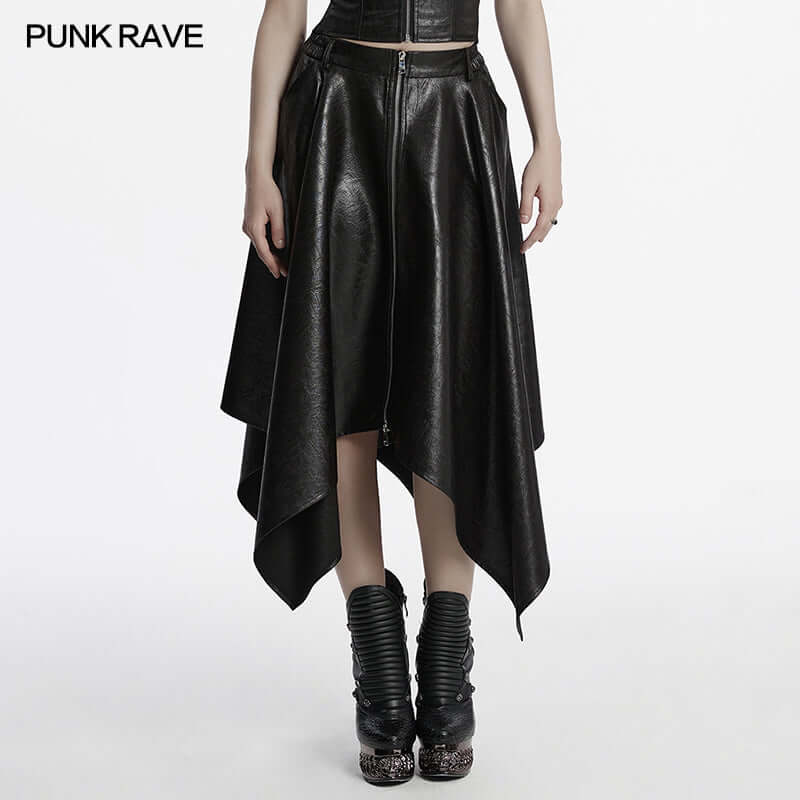 Punk Rave Myra Faux Leather Skirt